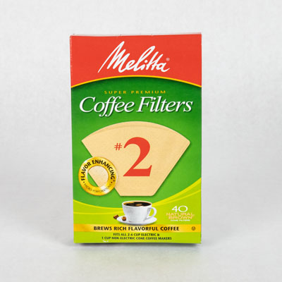 Melitta #2 Cone Filter - Natural Brown 40 Count