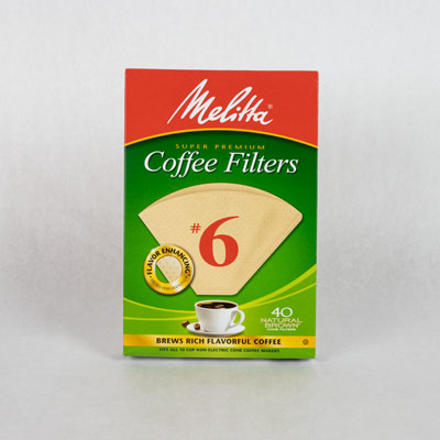 Melitta #6 Cone Filter - Natural Brown 40 Count